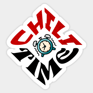 Chili Time Square Logo Sticker